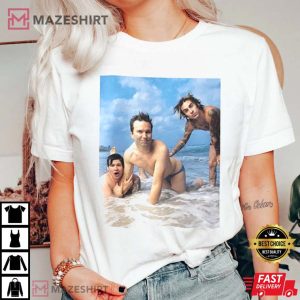 Blink 182 Funny World Tour Arrow Smiley Vintage Unisex T Shirt 3