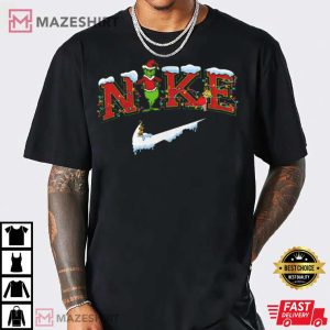 Merry Christmas Grinch Snowman T Shirt 1