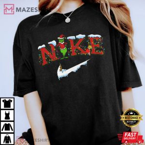 Merry Christmas Grinch Snowman T Shirt 3