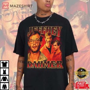 Jeffrey Dahmer American Serial Killer True Crime Vintage 90s Graphic T Shirt 1