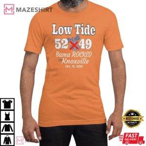Low Tide Bama Rocked 52 49 In Knoxville T Shirt 1