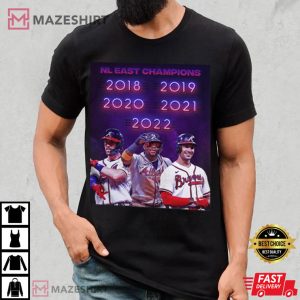 Atlanta Braves Nl East Champions Back To Back 2018 2022 Baseball T Shirt 2