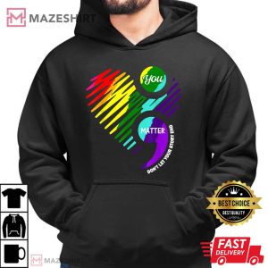 Semicolon Mental Health Awareness T Shirt 1