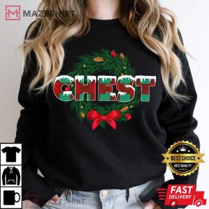 Chest Nuts Couples Christmas T Shirt 3