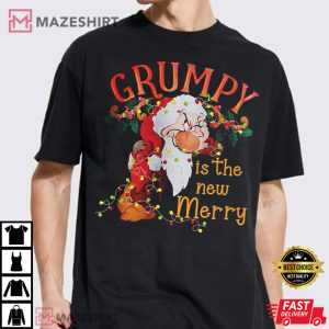 Grumpy Drawf Is The Merry Christmas Lights Funny Xmas Snow Wh 3