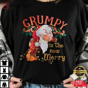 Grumpy Drawf Is The Merry Christmas Lights Funny Xmas Snow Wh 4