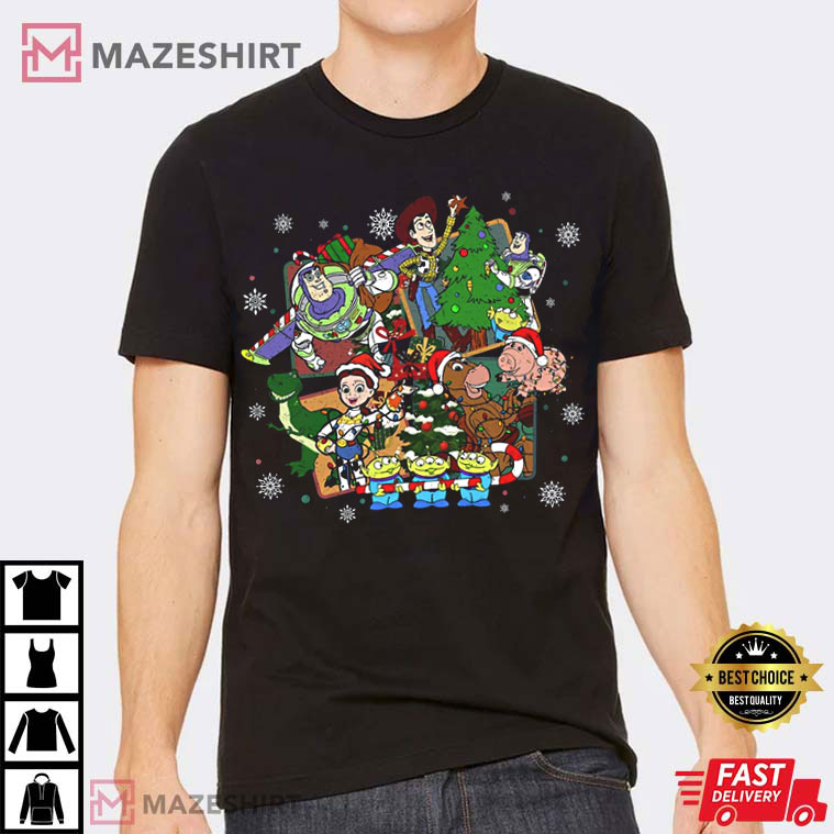 Toy Story Christmas, Disney Toy Story Character T-Shirt Toy Story Christmas, Disney Toy Story Character T-Shirt