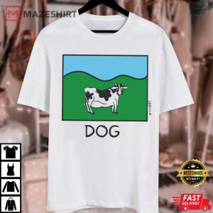 Cow Dog Shirt Funny Cow Picture T Shirt 4