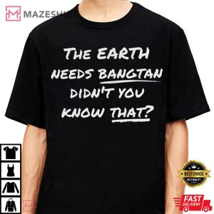 Earth Needs Bngtan Shirt Yoongi Suga T Shirt 3
