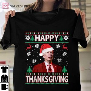 Joe Biden Christmas Happy Thanksgiving T Shirt 1