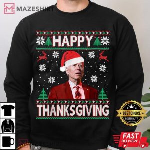 Joe Biden Christmas Happy Thanksgiving T Shirt 4