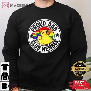 Proud Dad Club Member Rubber Duck Rainbow Gay Lesbian LGBT T Shirt 4