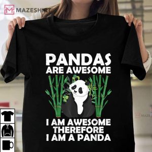 Panda Design For Panda Bear Lover T Shirt 1