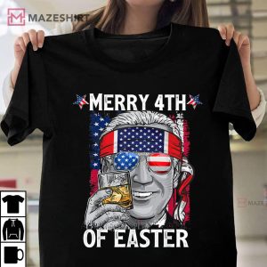 Patriotic Joe Biden Merry 4th Of Easter US American T Shirt 1