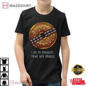 Star Wars Donut Chewie With Sprinkles T Shirt 3