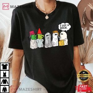 Trick Or Treat Halloween Ghost Costume I Got A Rock T Shirt 4
