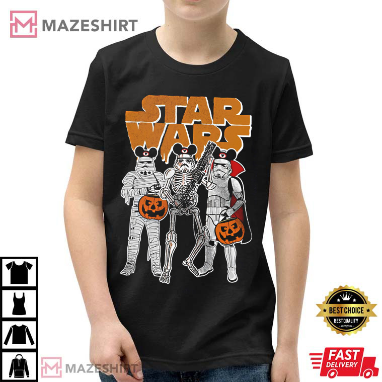 Star Wars Stormtrooper Skeleton Costume Mickey Ears Halloween Unisex T-Shirt Star Wars Stormtrooper Skeleton Costume Mickey Ears Halloween Unisex T-Shirt