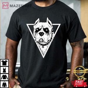 Gothic Pitbull Gift For Dog Lovers T Shirt 4