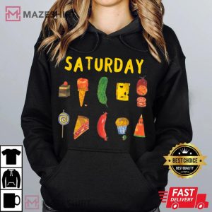 Hungry Caterpillars SATURDAY Funny Fruit T Shirt 1