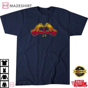 Houston Astros Jeremy Peña Heart Hands T-Shirt