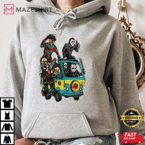 Halloween Horror Movie Characters Unisex T Shirt 1