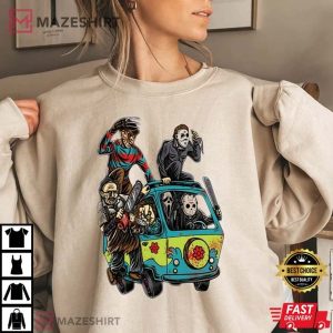 Halloween Horror Movie Characters Unisex T Shirt 3