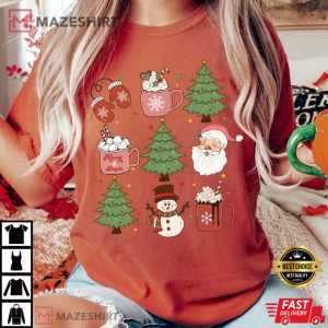 Christmas Comfort Colors Santa Holiday Vintage T Shirt 1 1