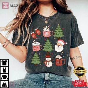 Christmas Comfort Colors Santa Holiday Vintage T Shirt 2 1