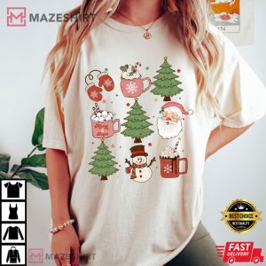 Christmas Comfort Colors Santa Holiday Vintage T Shirt 3 1