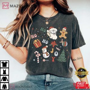 Ho Ho Ho Christmas Cute Vintage T Shirt 2