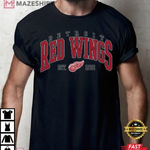 Detroit Red Wings Hockey Fan Vintage T Shirt 2