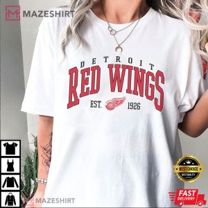 Detroit Red Wings Hockey Fan Vintage T Shirt 3