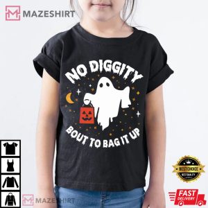 No Diggity Bout To Bag It Up Halloween Rap Hip Hop Retro T Shirt