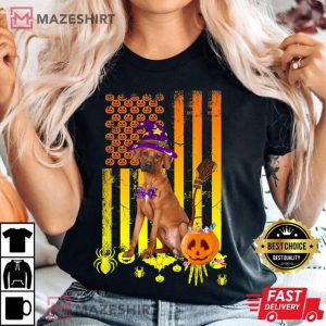 Rhodesian Ridgeback Pumpkin American Flag Halloween Dog 3