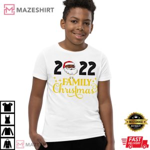 Black Santa 2022 Family Christmas T-Shirt