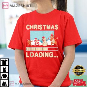 Christmas Loading Santa Claus T Shirt 1