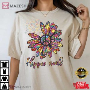 Daisy Peace Sign Hippie Soul Best T Shirt 2