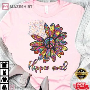 Daisy Peace Sign Hippie Soul Best T Shirt 4