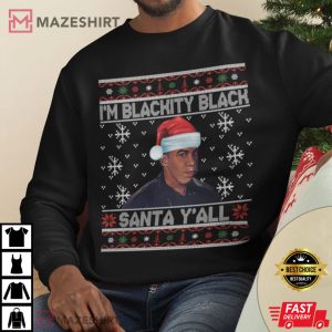 Funny Black Santa Christmas African American Santa T Shirt 4