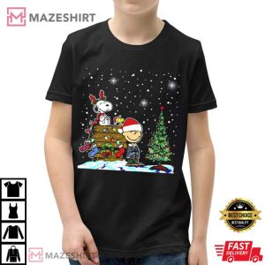 Christmas Santa Charlie Brown Snoopy Reindeer Xmas T Shirt 2