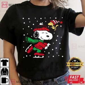 Christmas Snoopy Ice Skating
