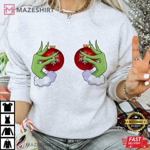 Funny Ornament Boobs Christmas Xmas Party Unisex T Shirt 4