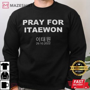 Pray For Itaewon Seoul South Korea Halloween Tragedy T Shirt 2