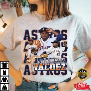 Houston Astros Baseball 2022 Framber Valdez T Shirt 3