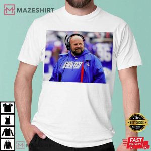 New York Giants Brian Daboll Football T Shirt 1
