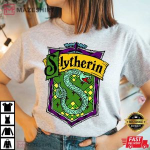Slytherin House Wizard School Harry Potter T Shirt 3