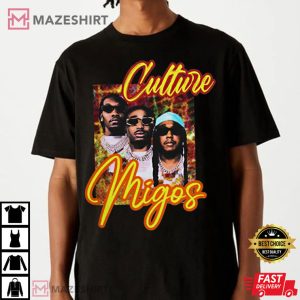 Migos Culture Offset Quavo Takeoff Trap Rap Hip Hop Concert T Shirt 4