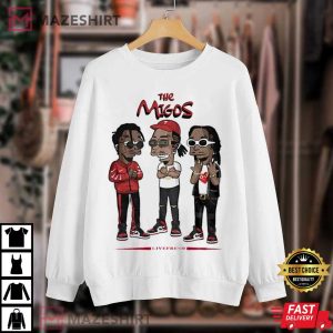 Takeoff RIP Migos Quavo Offset Rapper Merch 90s Retro T Shirt 4