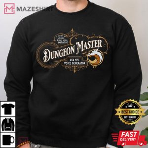 Dungeons and Dragons Dungeon Master TTRPG DD DM Gift DnD T Shirt 2