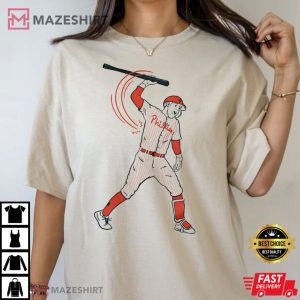 Hoskins Bat Spike Philadelphia Phillies Baseball Unisex T Shirt 2